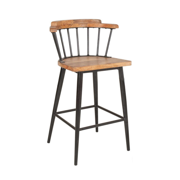 Tucker Mango Wood and Iron Counter Stool