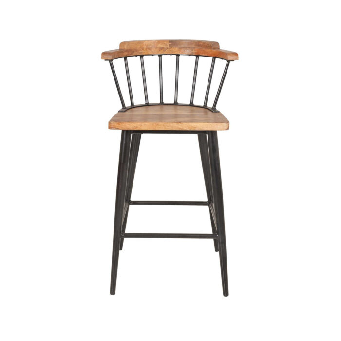 Tucker Mango Wood and Iron Counter Stool - Image 5