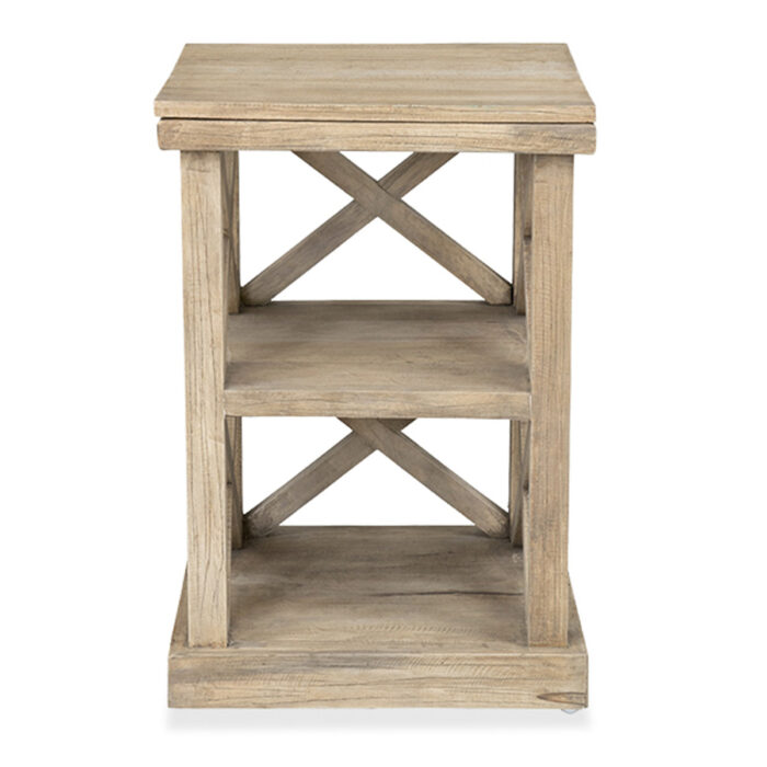 Promenade 25" Tall Cross Side Table - Image 2