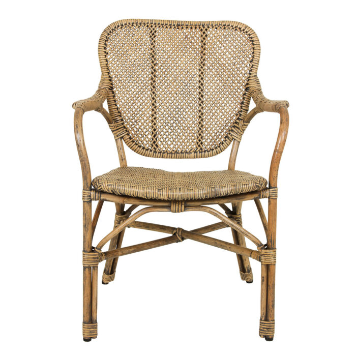 Kai Antique Rattan Arm Chair, Natural Antique - Image 9