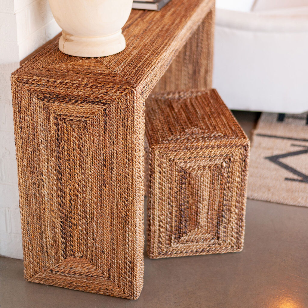 Soren Braided Seagrass Side Table – Hilton Head Furniture