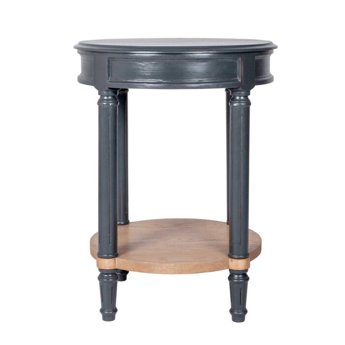 Sorano Side Table - Black, Shelf Natural 20x20x26 - Image 2