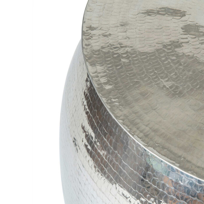 Tempered Metal Drum Side Table - Image 2