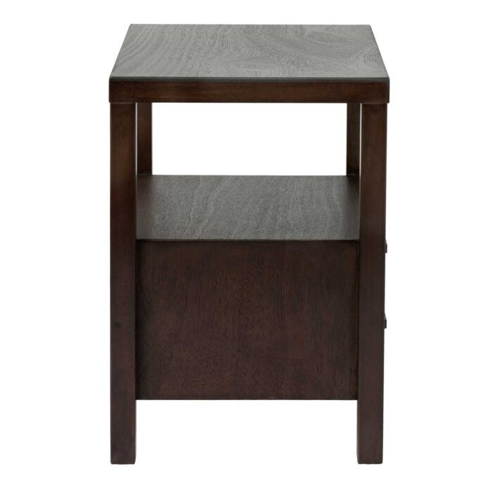 Hooper 2 Drawer Wooden Accent Side Table - Image 2