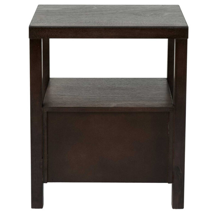 Hooper 2 Drawer Wooden Accent Side Table - Image 3