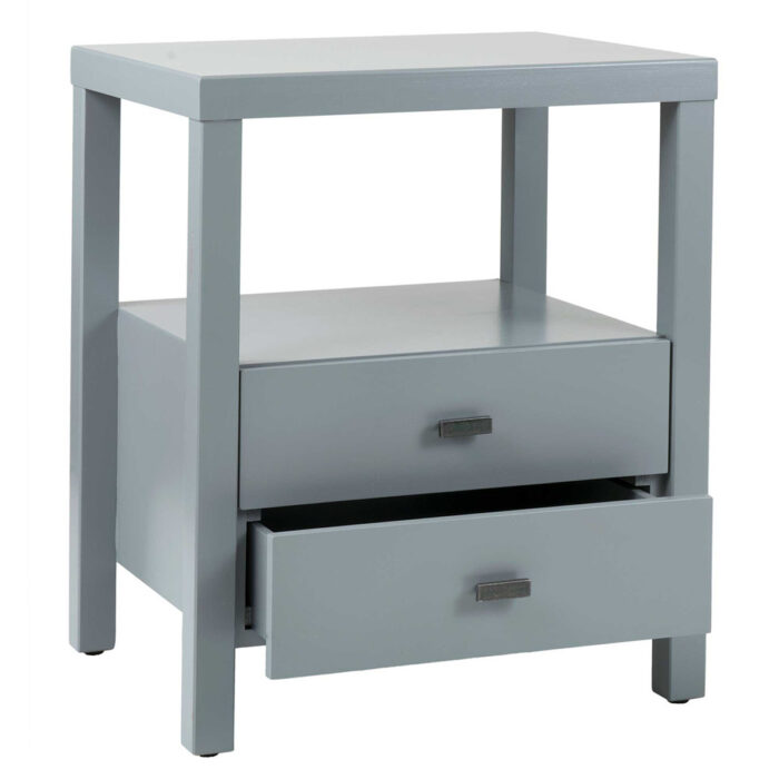 Hooper 2 Drawer Wooden Accent Side Table - Image 5