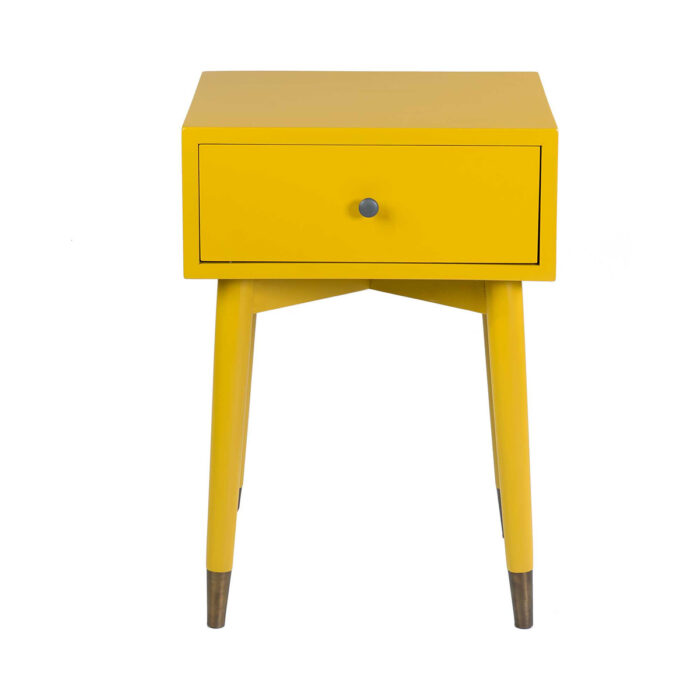 Omaha Modern One Drawer Wooden Accent Side Table - Image 4