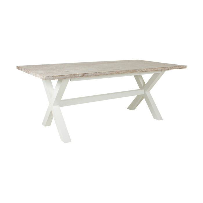 Townson Solid Dining Table with Cross Base