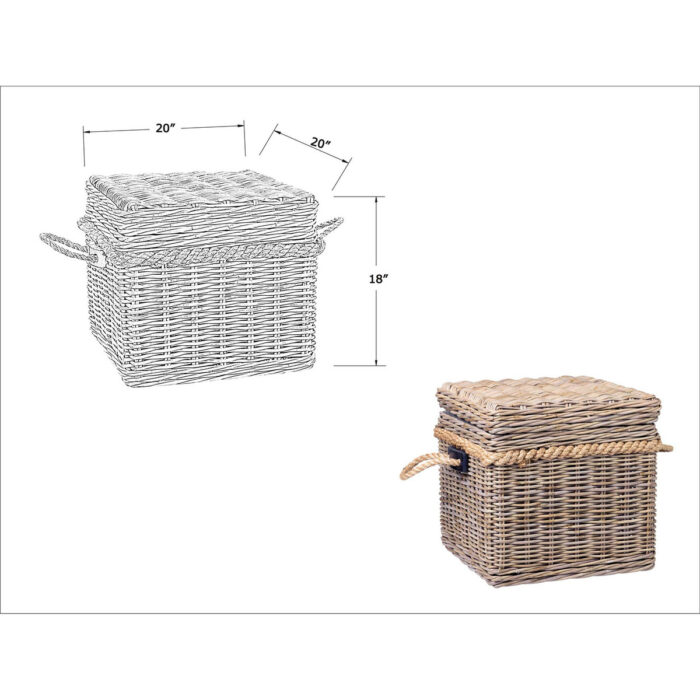 Sabrina Basket End Table with Storage - Image 7