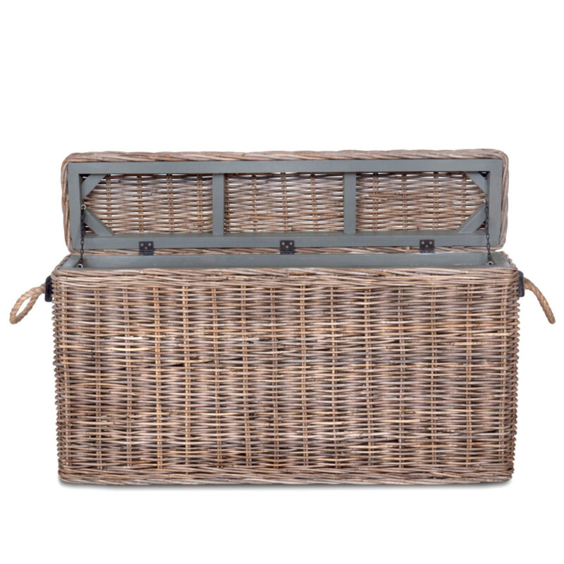 Sabrina Basket Console With Storage Hilton Head Furniture