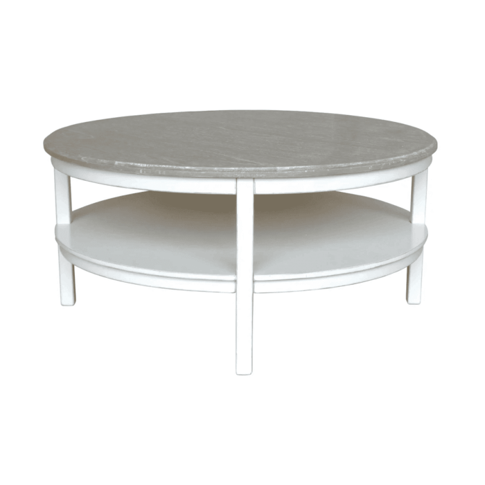 Studio Round Cocktail Table - Wht/Rw+