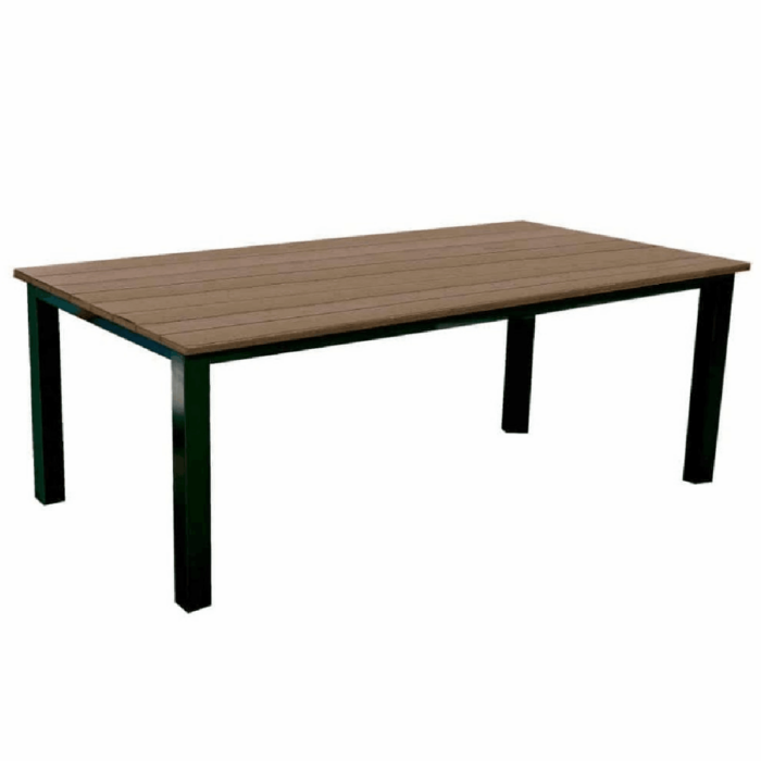 Hilton Slat Dining Table With 4 Legs – Polytuf Top