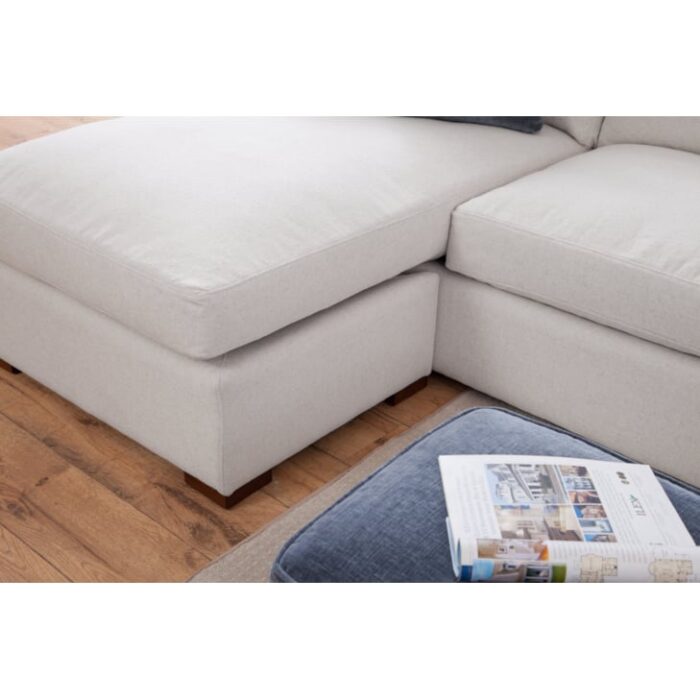 Cambria Chaise Estate Sofa with Reversible Ottoman - Image 6