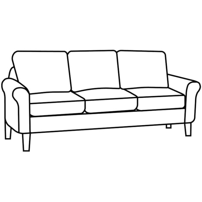 Urban Options 83" Configurable 3 over 3 Sofa - Image 5