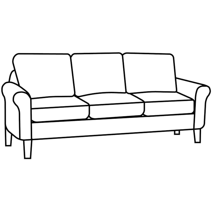Urban Options 83" Configurable 3 over 3 Sofa - Image 5
