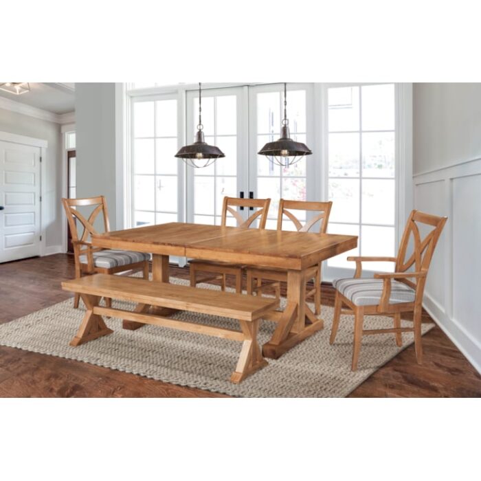 Hues Extension Trestle Dining Table - Image 6