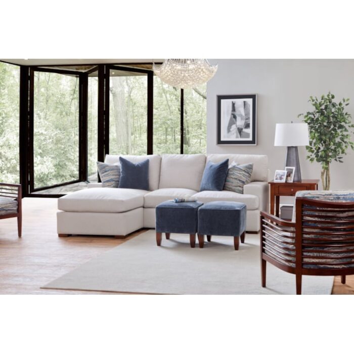 Cambria Chaise Estate Sofa with Reversible Ottoman - Image 9