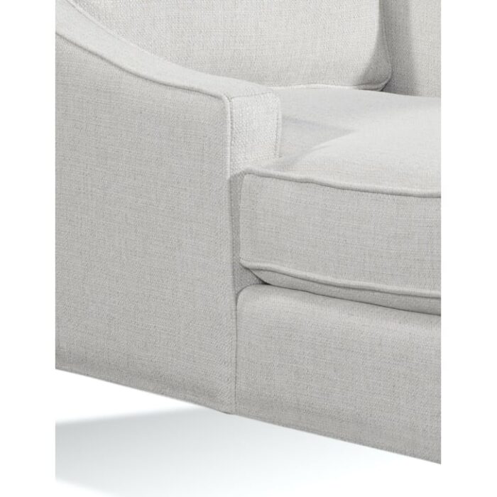 Lenox Chaise Lounge with Metal Legs - Image 2