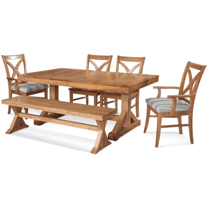 Hues Extension Trestle Dining Table - Image 4