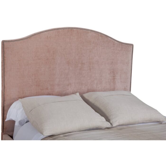 Madison Queen Upholstered Bed with Nailhead - Image 2