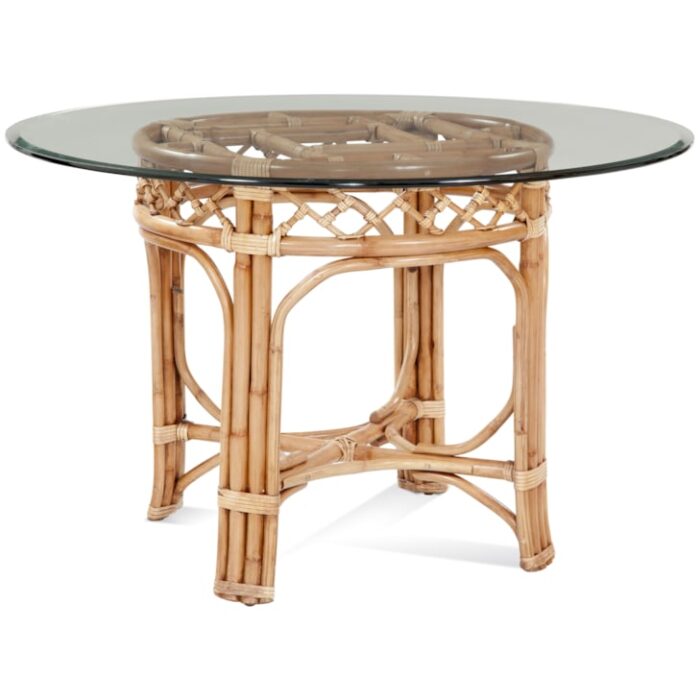 Chippendale 60" Round Glass Top Dining Table - Image 2