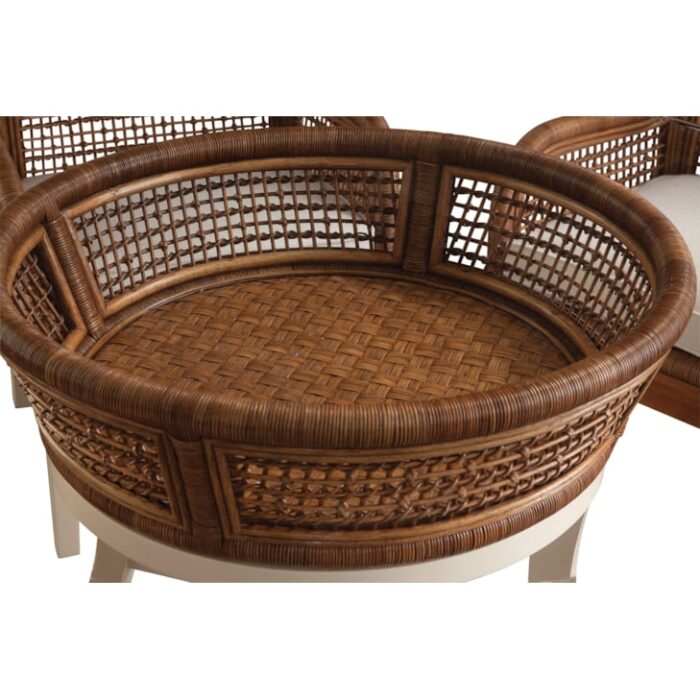 Boone 48" Round Glass Top Dining Table - Image 3