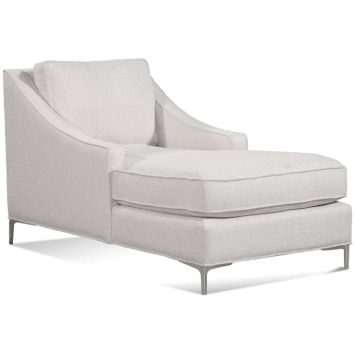 Lenox Chaise Lounge with Metal Legs