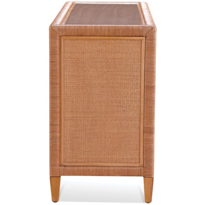 Naples Six Drawer Rattan Dresser - Image 3
