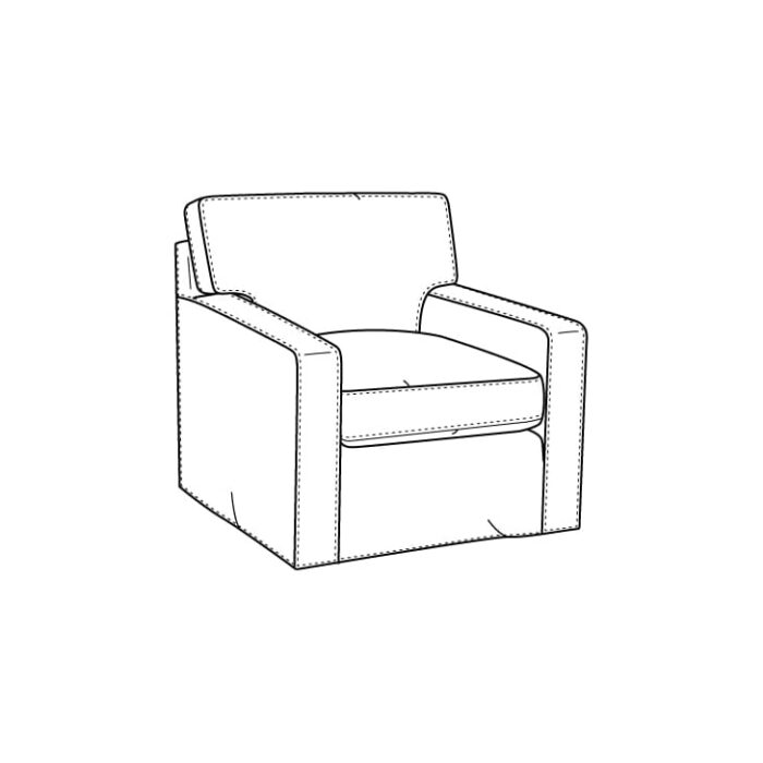 Gramercy Park Small Chair with Slipcover