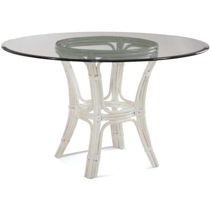 Trellis 48" Round Glass Top Dining Table - Image 2