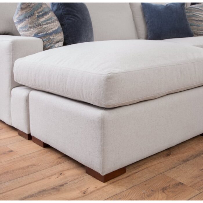 Cambria Chaise Estate Sofa with Reversible Ottoman - Image 5