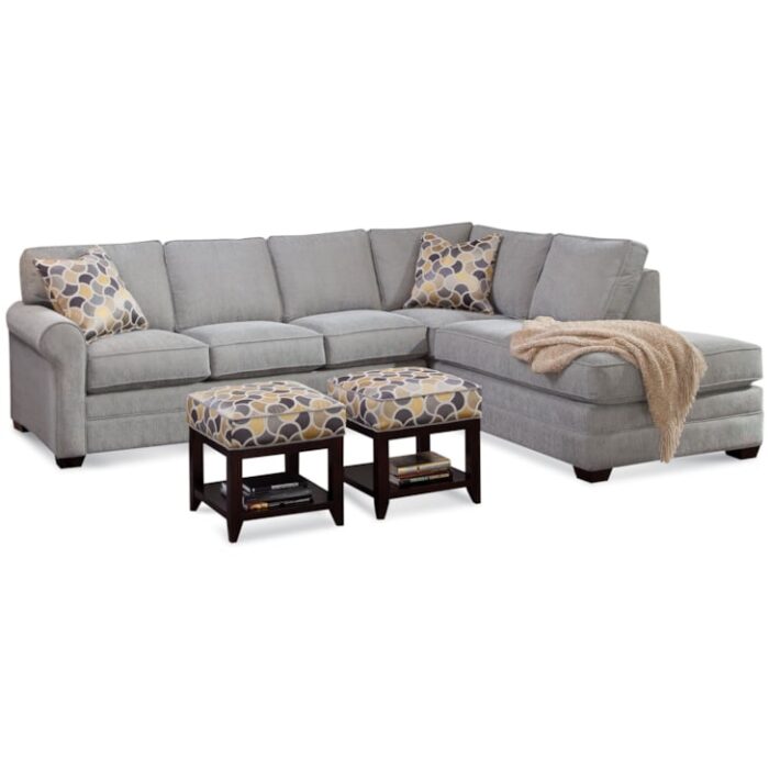 *Simplicity Collection 2-Piece Bumper Sectional Sofa
