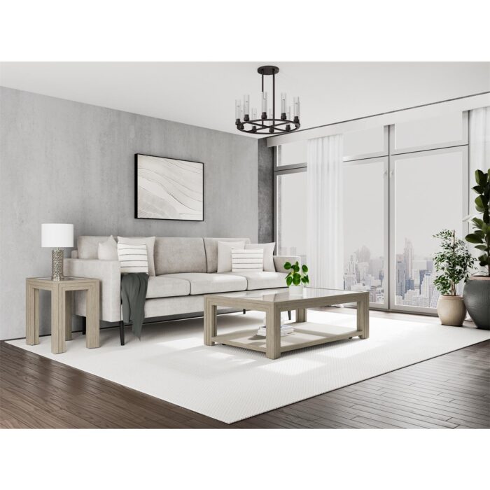 Rectangular Glass Coffee Table - Image 5